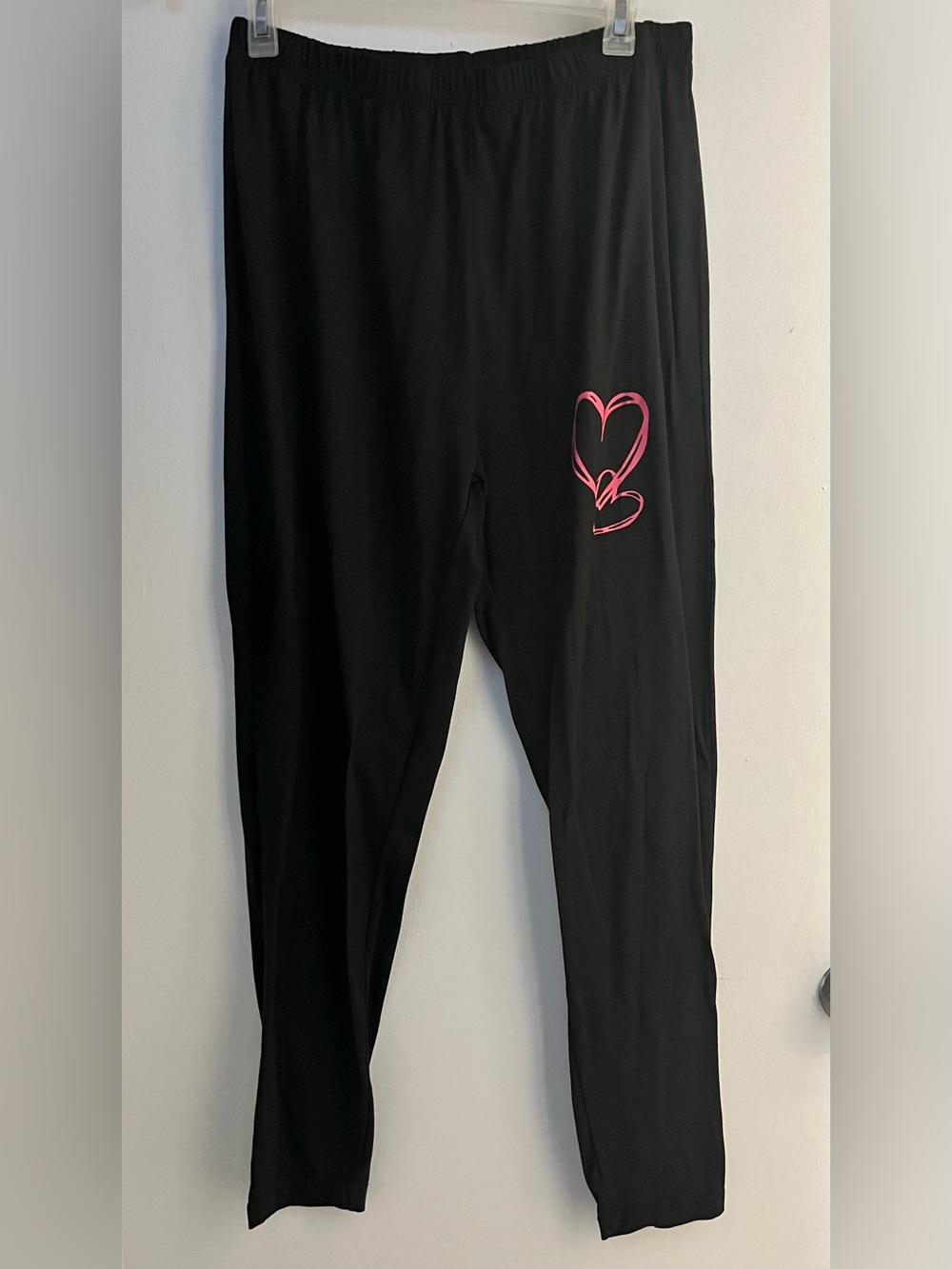 Pink & Black Heart Print Top & Leggings  Set - Picture 6 of 8